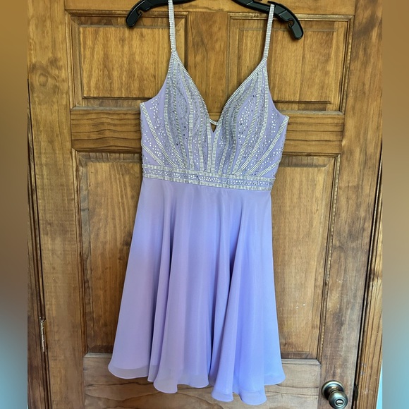 Lavender Homecoming Dress - Picture 3 of 4